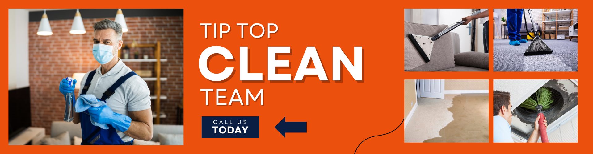 Tip Top Clean Team Homepage Banner